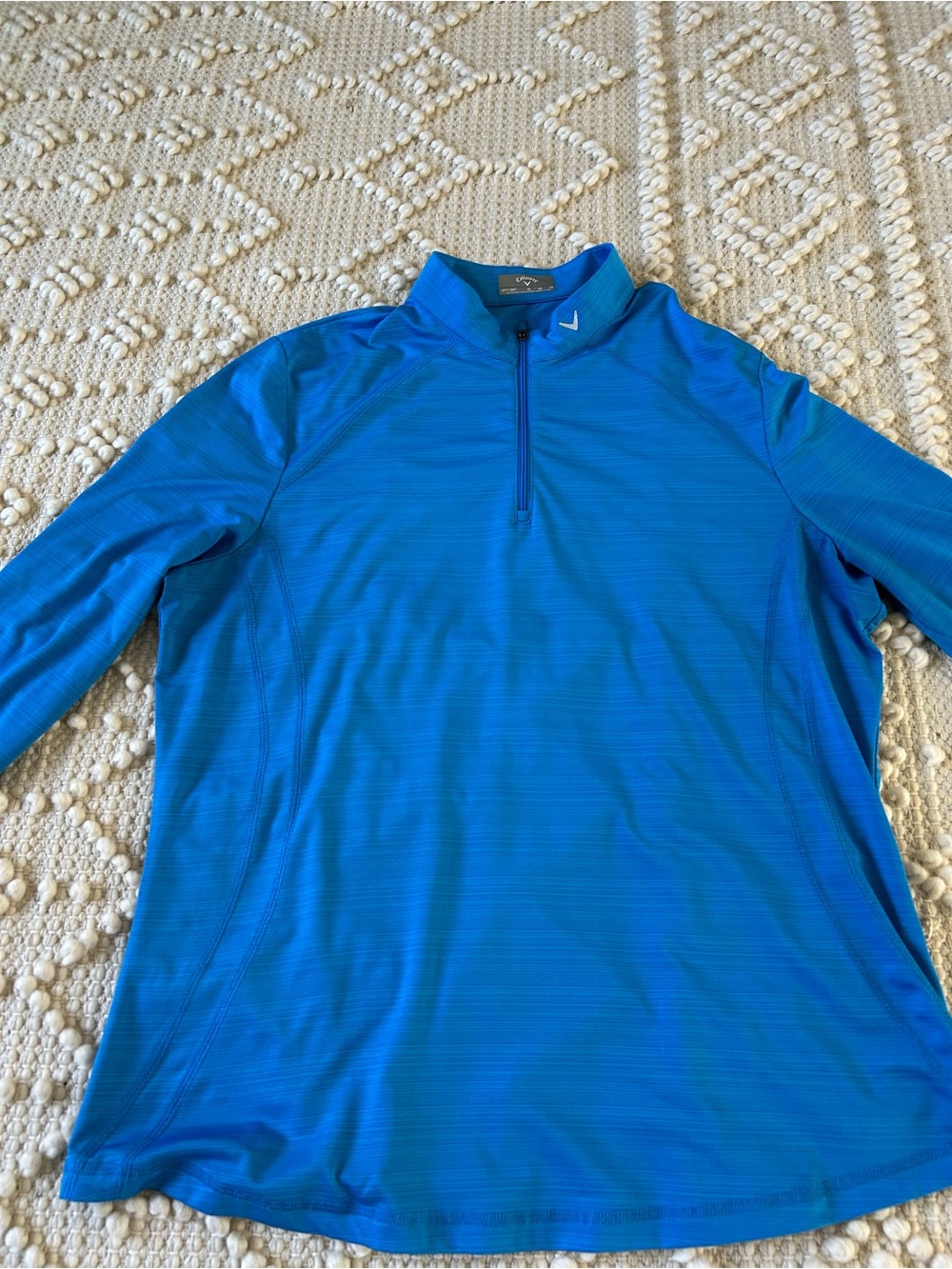Callaway Blue 1/4 Zip Golf Performance Pullover